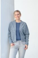 Organic Bouclé Basic blau