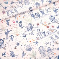 Tissue jersey organique Susalabims Frühlingserwachen