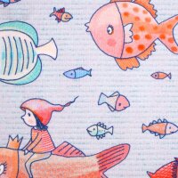 Tissue jersey organique Susalabims Meerestiefe bunt