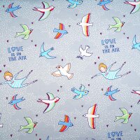 Tissue jersey organique Susalabims Vogelflug
