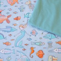Stoffpaket 1m Susalabims Meerestiefe mit 0,5m Unijersey...