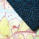 Stoffpaket 1m Jacquard Rainbow petrol mit 0,5m Susalabims Traumberge