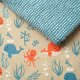 Stoffpaket 1m Tiefenrausch mit 0,5m Dotted Line beach house blue