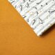 Stoffpaket 1m Softsweat messing mit 0,5m Goldflieger
