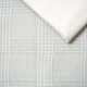 Stoffpaket 1m Jacquard Glen Check grau-weiß mit 0,5m Baumwolljersey offwhite