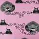 Tissue jersey organique Lions calling - pink
