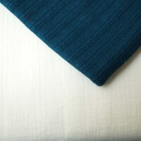Stoffpaket 1m Musselin offwhite mit 0,5m Leinenstrick...