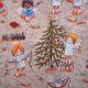 Baumwoll-Popeline Susalabims Weihnachtsfest grau