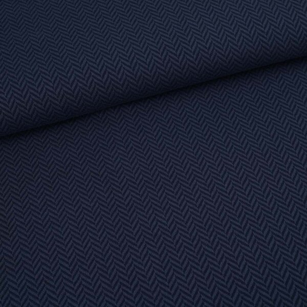 Organic jacquard Fischgrät silver grey (GOTS)