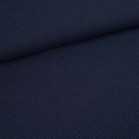 Bio-Jacquard Fischgrät dark blue