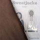 Stoff+Schnitt Sweatjacke Damen+Softsweat schoko