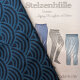 Stoff+Schnitt Stelzenhülle Damen+Rainbow schwarz-blau