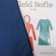 Stoff+Schnitt Kleid Sofie Kinder+French Terry marineblau