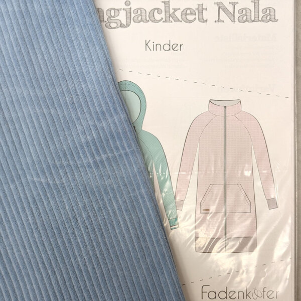 Stoff+Schnitt Longjacket Nala Kinder+Cordnicky stonewashed