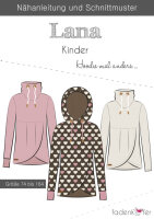 Stoff+Schnitt Lana Kinder+French Terry kirsche