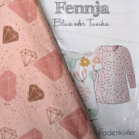 Stoff+Schnitt Fennja+Tencel/Lyocell Rose Gold & Diamonds