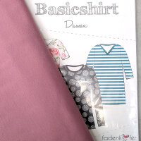 Stoff+Schnitt Basicshirt Damen+Bambusjersey vintage rose