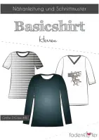 Stoff+Schnitt Basicshirt Herren+Uni dunkelgrau