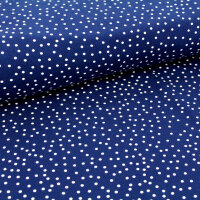 Stoff+Schnitt Wickelkleid+Dotties marineblau