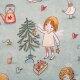 Tissue jersey organique Susalabims Weihnachtswerkstatt grün