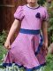 Tissue jersey organique Susalabims Dalmatiner rosablau