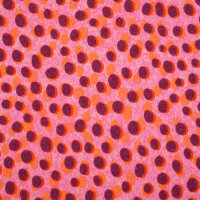 Tissue jersey organique Susalabims Dalmatiner rosaorange