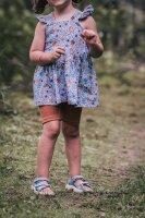 Biojersey Susalabims Kleine Blumen blaubraun