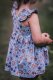 Biojersey Susalabims Kleine Blumen blaubraun
