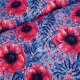 Biojersey Susalabims Mohnblumen blau
