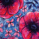Biojersey Susalabims Mohnblumen blau