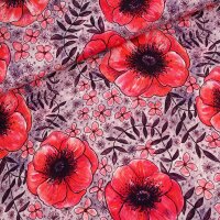 Biojersey Susalabims Mohnblumen rot