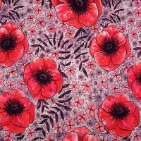 Biojersey Susalabims Mohnblumen rot