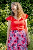 Biojersey Susalabims Mohnblumen rot