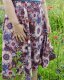 Tissue jersey organique Susalabims Sommerblumen braun