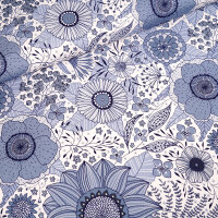 Biojersey Susalabims Sommerblumen graublau