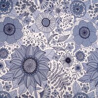 Biojersey Susalabims Sommerblumen graublau