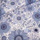 Tissue jersey organique Susalabims Sommerblumen graublau