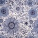 Tissue jersey organique Susalabims Sommerblumen graublau