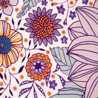Biojersey Susalabims Sommerblumen bunt