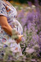 Biojersey Susalabims Sommerblumen lila