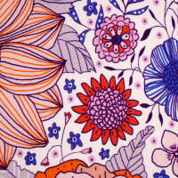 Biojersey Susalabims Sommerblumen orange