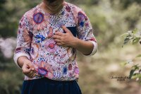 Biojersey Susalabims Sommerblumen orange