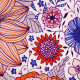 Biojersey Susalabims Sommerblumen orange