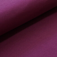 Organic cotton jersey plain dyed pflaume