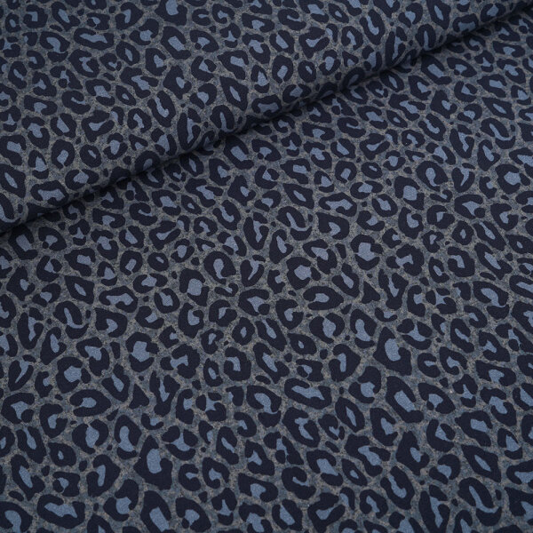 Tissue jersey organique Susalabims Leo jeansblau