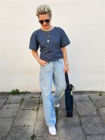 Tissue jersey organique Susalabims Leo jeansblau