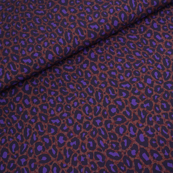 Tissue jersey organique Susalabims Leo lilabraun