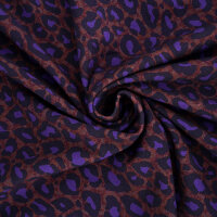 Tissue jersey organique Susalabims Leo lilabraun
