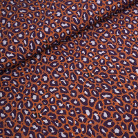 Tissue jersey organique Susalabims Leo hellbraun