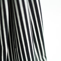 Tissue jersey organique Streifen schwarz-weiß